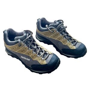Zamberlan Olive Green Grey Suede Lace Up Hiking Trail Sneakers